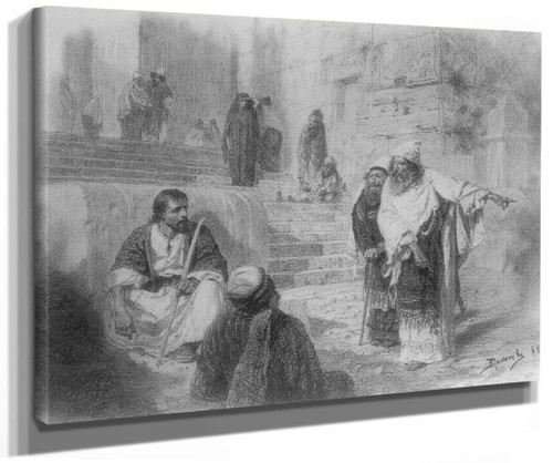 Christ And The Sinner (Study) 3 By Vasily Polenov