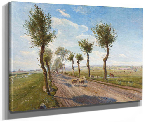 Country Road Near Faarevejle By Theodor Philipsen