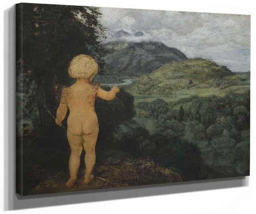 Cupid As Landscape Painter By Hans Thoma