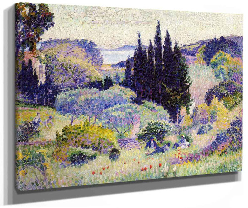 Cypress April By Henri Edmond Cross