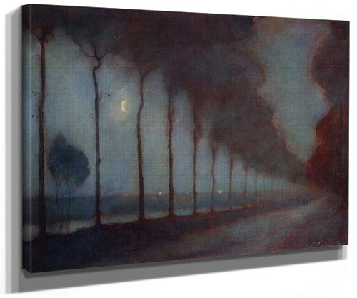 Evening Landscape By Jan Mankes