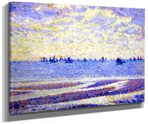 Fishing Boats In Boulogne (Also Known As Barques De Pêche De Boulogne) By Theo Van Rysselberghe