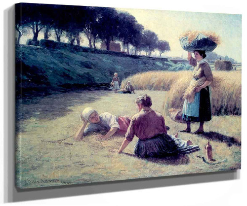 Gleaners At Rest (Also Known As Nooning) By John Ottis Adams