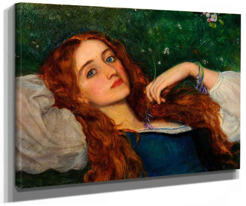 In The Grass (Second Version) By Arthur Hughes