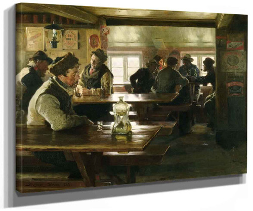 Interior Of A Tavern By Peder Severin Kroyer