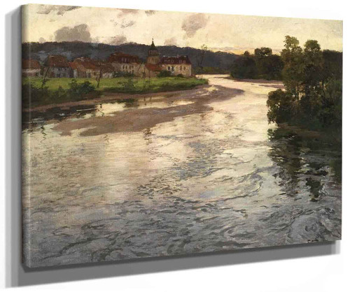 La Dordogne 1 By Fritz Thaulow