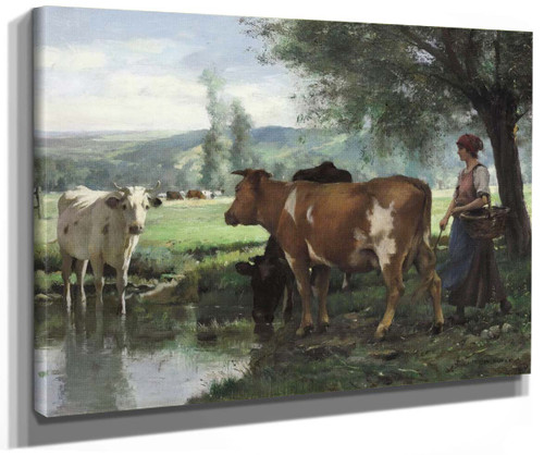 La Gardeuse De Vaches By Julien Dupre