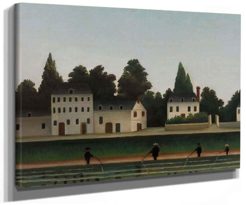 Landscape And Four Fisherman By Henri Rousseau Landscape And Four Fisherman By Henri Rousseau