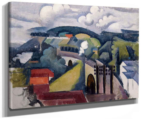 Landscape At Meulan (Also Known As The Viaduct At Meulan Firsts Version) By Roger De La Fresnaye