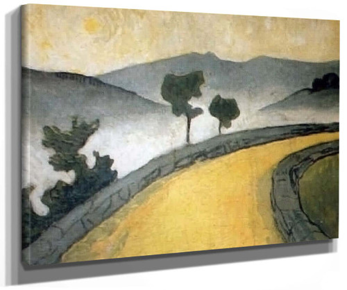 Le Chemin Jaune Châteauneuf Du Faou. (Also Known As Route Doree) By Paul Serusier