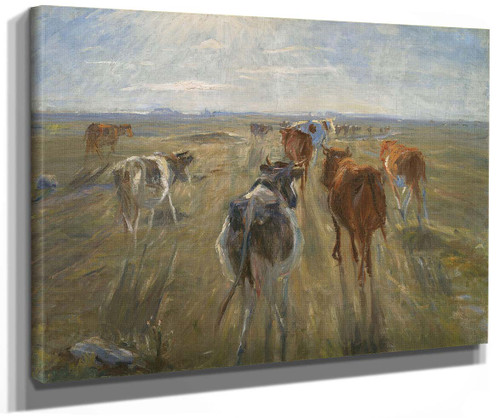 Long Shadows. Cattle On The Island Of Saltholm By Theodor Philipsen