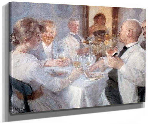 Luncheon At Antino By Peder Severin Kroyer