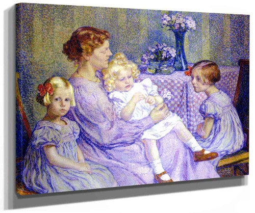 Madame Van De Velde And Her Children (Also Known As Madame Van De Velde Et Ses Enfants) By Theo Van Rysselberghe