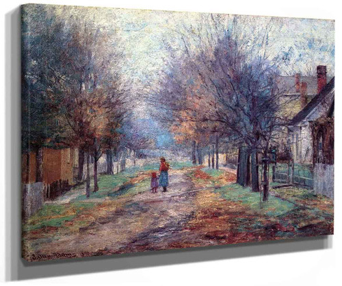 Metamora (Also Known As A Quiet Neighborhood Metamora) By John Ottis Adams