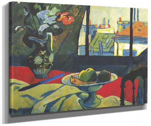 Nature Morte Dans L’atelier De Lartiste (Also Known As Nature Morte Aux De Pommes Et Au Vase De Fleurs) By Paul Serusier