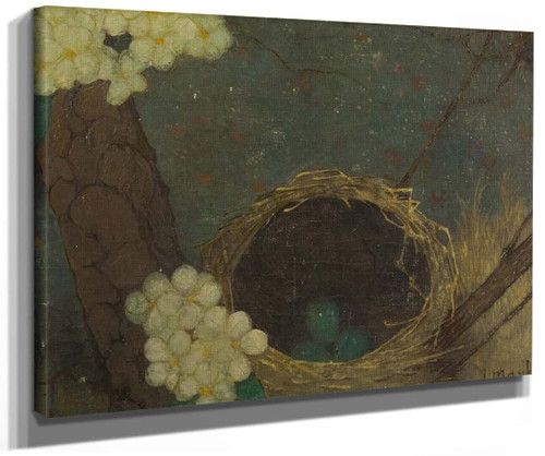 Nest With Eggs By Jan Mankes