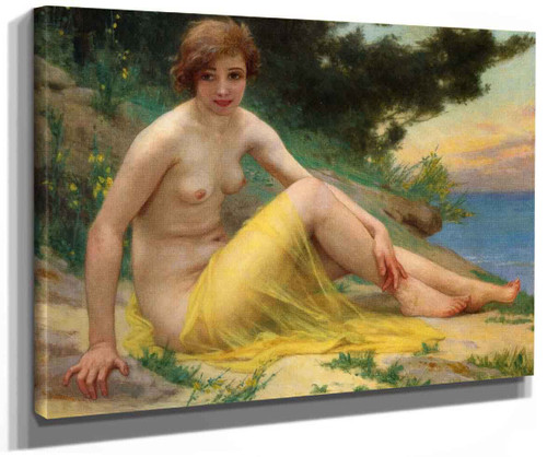 Nude At The Beach (Also Known As On The Shore) By Guillaume Seignac