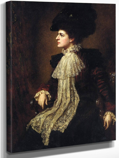 Ethel Eastman Johnson Conkling By Eastman Johnson  By Eastman Johnson