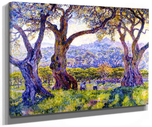 Olive Trees Near Nice (Also Known As Oliviers Aux Environs De Nice) By Theo Van Rysselberghe