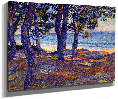 Pine Trees Near Cavaliere By Theo Van Rysselberghe