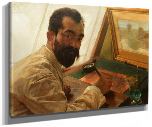 Portrait Of Leopold Löwenstam The Etcher By Sir Lawrence Alma Tadema Portrait Of Leopold Löwenstam The Etcher By Sir Lawrence Alma Tadema
