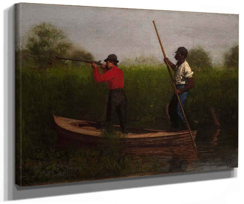 Rail Shooting On The Delaware (Also Known As Will Schuster And Blackman Going Shooting) By Thomas Eakins