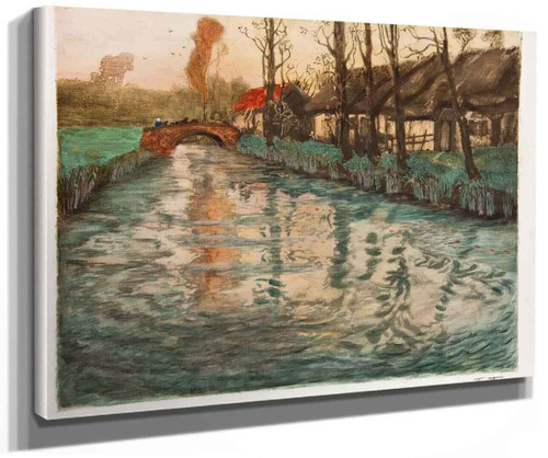 River 3 By Fritz Thaulow