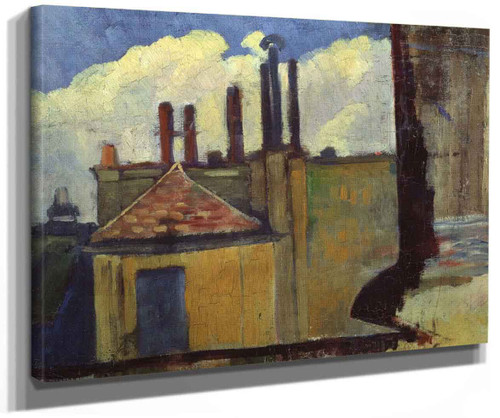 Roof Tops In Paris By Paul Serusier