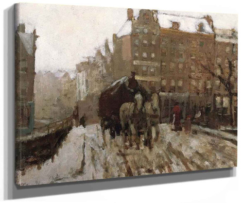 Singel Bridge By The Palace Amsterdam By George Hendrik Breitner