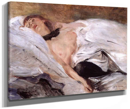 Sleeping Girl By Lovis Corinth
