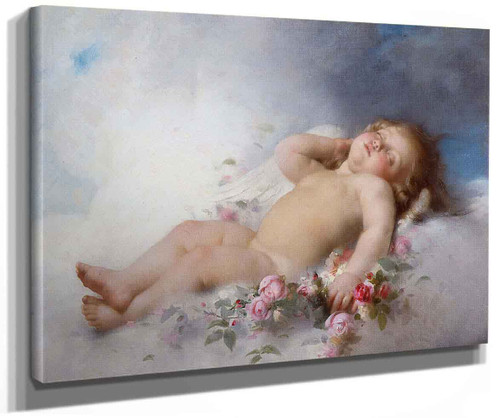 Sleeping Putto By Leon Jean Basile Perrault