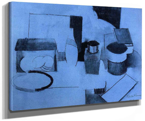 Still Life Tin Of Tea And Pot Of Tobacco By Roger De La Fresnaye