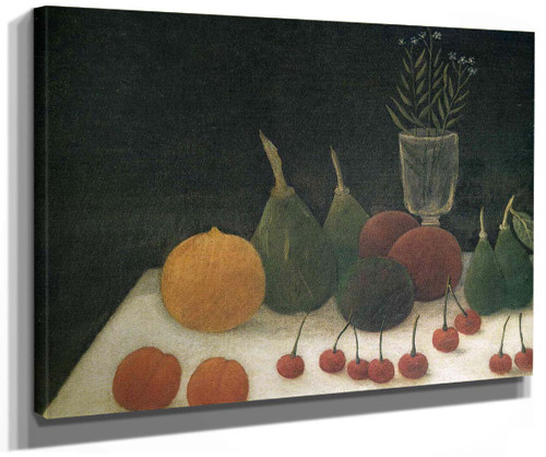 Still Life With Cherries By Henri Rousseau