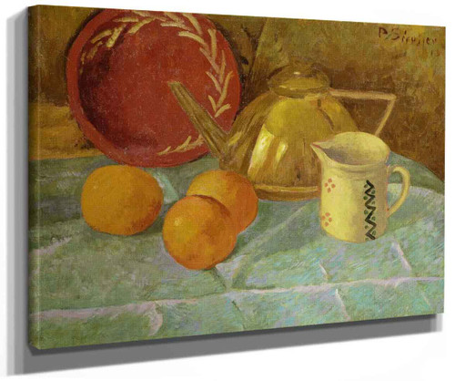 Still Life With Fruit And A Pitcher By Paul Serusier