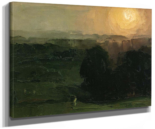 Sunset Jersey Hills By George Wesley Bellows