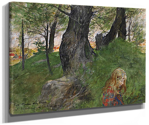 Suzanne In The Forest By Carl Larssonv