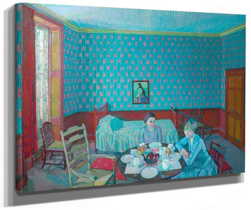 Tea In The Bedsitter By Harold Gilman