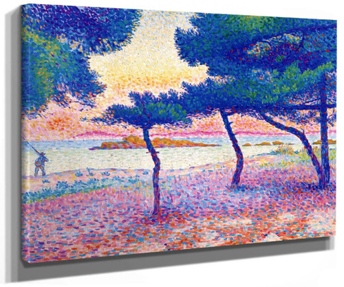 The Beach At Saint Clair By Henri Edmond Cross