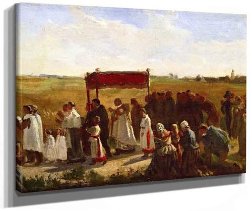 The Blessing Of The Wheat In Artois (Study) By Jules Adolphe Breton