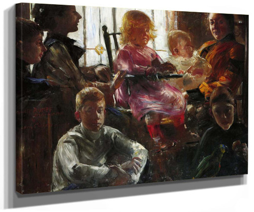 The Family Of The Painter Fritz Rumpf By Lovis Corinth