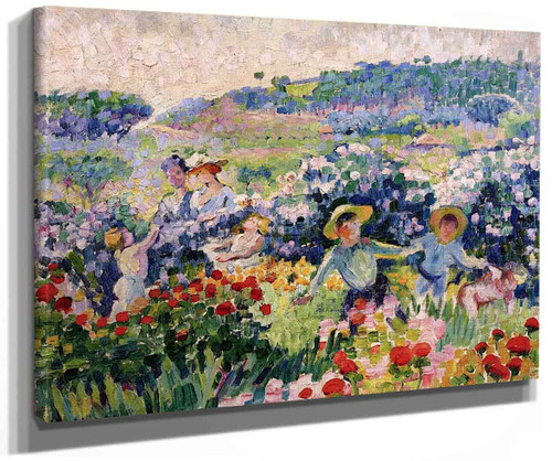 The Hedge Of Roses By Henri Edmond Cross