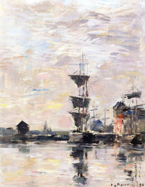 Fecamp, The Harbor 1 By Eugene Louis Boudin Fecamp, The Harbor 1 By Eugene Louis Boudin