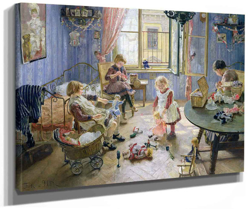 The Nursery By Fritz Von Uhde