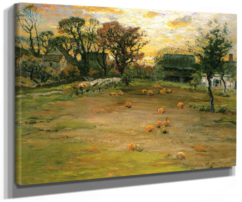 The Pumpkin Field By John Joseph Enneking