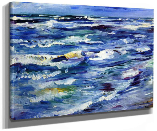 The Sea Near La Spezia By Lovis Corinth