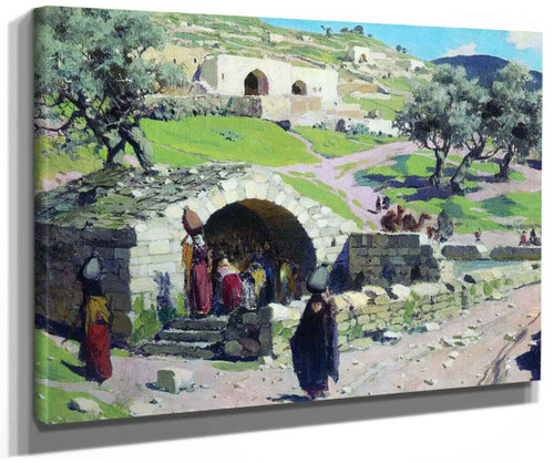 The Source Of Virgin Mary In Nazareth By Vasily Polenov