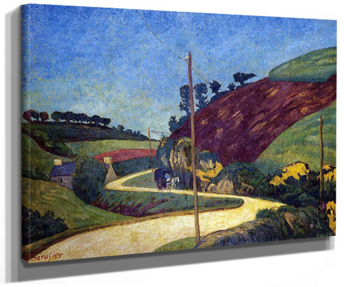 The Stagecoach Road In The Country With A Cart By Paul Serusier