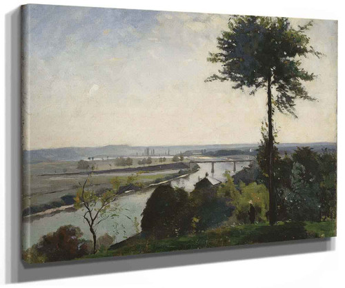 The Tree And The River (Also Known As The Seine At Bois Le Roi) By Carl Fredrik Hill