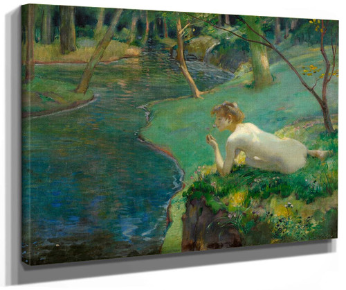 The Water Nymph By Ludwig Von Hofmann