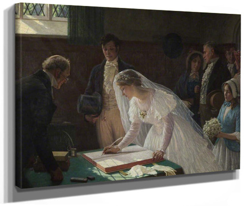 The Wedding Register By Edmund Blair Leighton